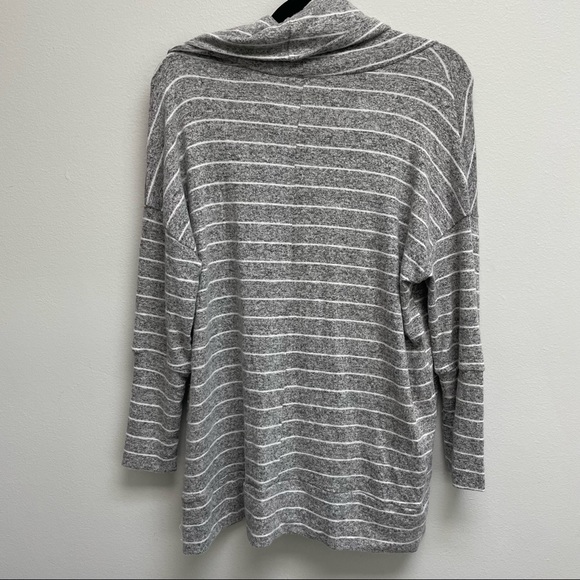 Buckle BKE tunic sweater cowl neck striped lightweight women’s medium NEW - Picture 2 of 6